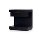 Joa Nightstand | 1 Drawer and Fixed Open Shelf | Modern Black