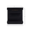 Joa Nightstand | 1 Drawer and Fixed Open Shelf | Modern Black
