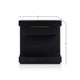 Joa Nightstand | 1 Drawer and Fixed Open Shelf | Modern Black