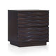 Roa Modern Nightstand | 2 Soft Closing Drawers | Antique Brown