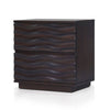 Roa Modern Nightstand | 2 Soft Closing Drawers | Antique Brown