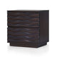 Roa Modern Nightstand | 2 Soft Closing Drawers | Antique Brown