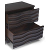 Roa Modern Nightstand | 2 Soft Closing Drawers | Antique Brown