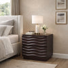 Roa Modern Nightstand | 2 Soft Closing Drawers | Antique Brown