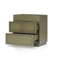 Sena Nightstand with Tray Top | 2 Soft Close Drawers | Olive Green