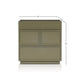 Sena Nightstand with Tray Top | 2 Soft Close Drawers | Olive Green