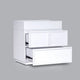 Sena Nightstand with Tray Top | 2 Soft Close Drawers | Glam White