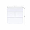 Sena Nightstand with Tray Top | 2 Soft Close Drawers | Glam White