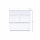 Sena Nightstand with Tray Top | 2 Soft Close Drawers | Glam White