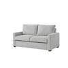 Sleeper Sofa | Track Arms | Gray Polyester Upholstery | Transitional