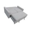 Sleeper Sofa | Track Arms | Gray Polyester Upholstery | Transitional
