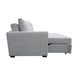 Sleeper Sofa | Track Arms | Gray Polyester Upholstery | Transitional