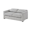 Sleeper Sofa | Track Arms | Gray Polyester Upholstery | Transitional