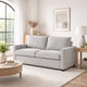 Sleeper Sofa | Track Arms | Gray Polyester Upholstery | Transitional