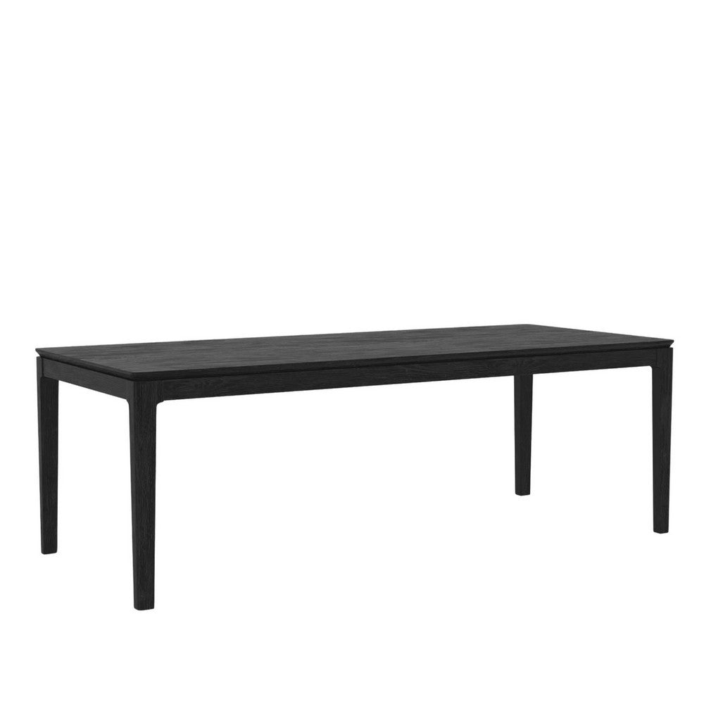 Vecy Extension Dining Table | Rectangular Top | Vintage Black | 72-90"