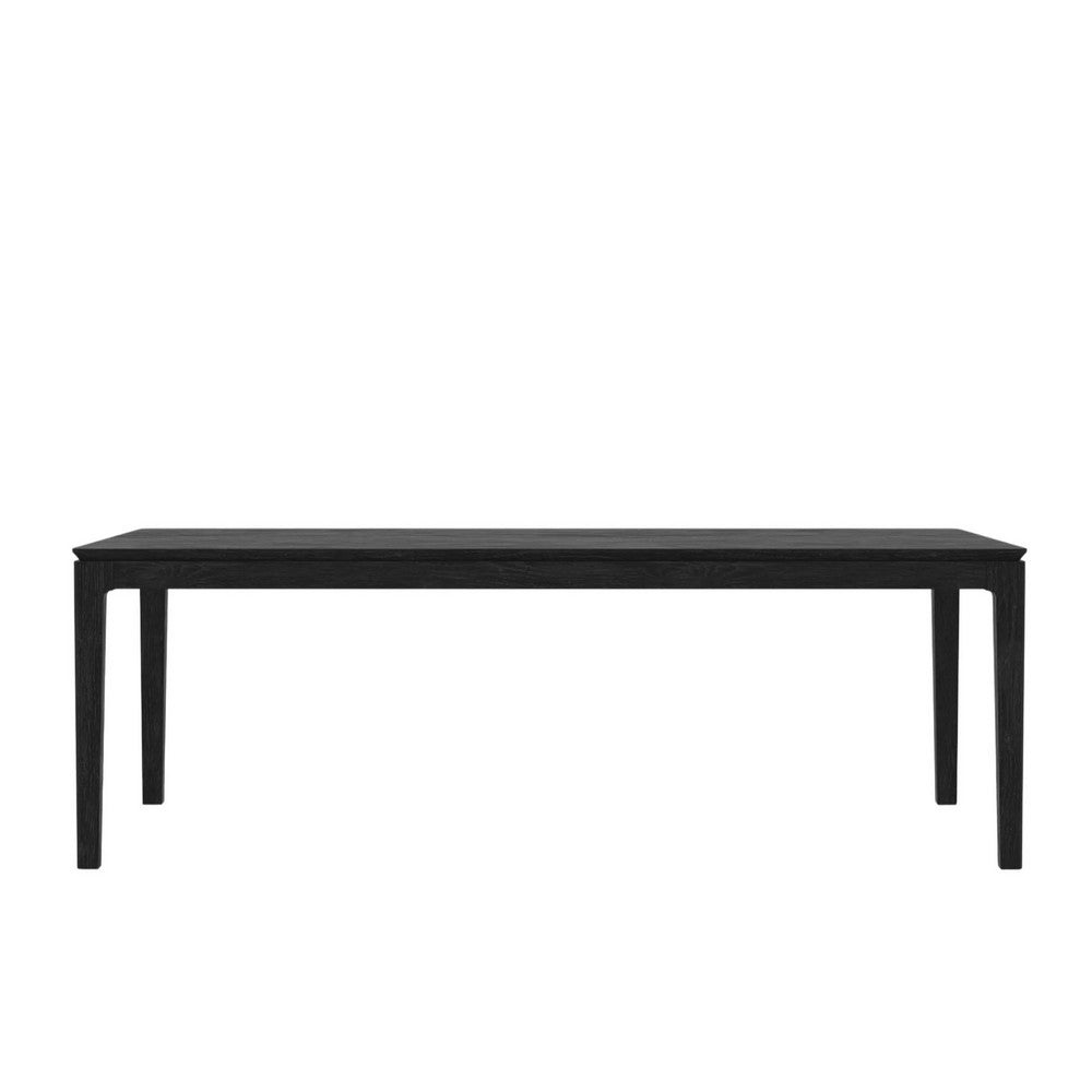 Vecy Extension Dining Table | Rectangular Top | Vintage Black | 72-90"
