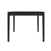 Vecy Extension Dining Table | Rectangular Top | Vintage Black | 72-90"