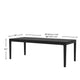 Vecy Extension Dining Table | Rectangular Top | Vintage Black | 72-90"