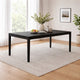 Vecy Extension Dining Table | Rectangular Top | Vintage Black | 72-90"