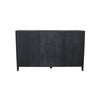 Asim Sideboard Cabinet | 2 Fluted Glass Doors | 3 Drawers | Black 60"