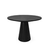 Vecy Counter Height Table |  Tapered Pedestal | Vintage Black | Round 48"