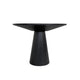 Vecy Counter Height Table |  Tapered Pedestal | Vintage Black | Round 48"