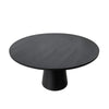 Vecy Counter Height Table |  Tapered Pedestal | Vintage Black | Round 48"