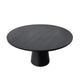 Vecy Counter Height Table |  Tapered Pedestal | Vintage Black | Round 48"