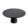 Vecy Counter Height Table |  Tapered Pedestal | Vintage Black | Round 48"