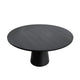 Vecy Counter Height Table |  Tapered Pedestal | Vintage Black | Round 48"