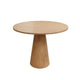 Vecy Counter Height Table |  Tapered Pedestal | Natural Brown | Round 48"