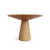 Vecy Counter Height Table |  Tapered Pedestal | Natural Brown | Round 48"