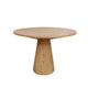 Vecy Counter Height Table |  Tapered Pedestal | Natural Brown | Round 48"