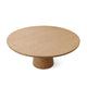 Vecy Counter Height Table |  Tapered Pedestal | Natural Brown | Round 48"