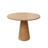 Vecy Counter Height Table |  Tapered Pedestal | Natural Brown | Round 48"