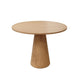 Vecy Counter Height Table |  Tapered Pedestal | Natural Brown | Round 48"