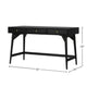 Ian Large Office Desk | 3 Felt Lined Drawers | Modern Brown Wood 52"