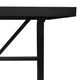 Hela Dining Table | Trestle Base | Japandi Black Wood 84" Rectangular