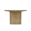 Abil Dining Table | Wide Panel Legs | Natural Brown Wood 71" Rectangular