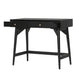 Ian Large Office Desk | 2 Felt Lined Drawers | Modern Black Wood 36"
