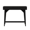 Ian Large Office Desk | 2 Felt Lined Drawers | Modern Black Wood 36"