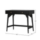 Ian Large Office Desk | 2 Felt Lined Drawers | Modern Black Wood 36"
