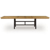 Dani Dining Table | 84-120" Extendable Leafs | Oak Brown and Black