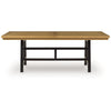 Dani Dining Table | 84-120" Extendable Leafs | Oak Brown and Black