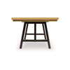 Dani Dining Table | 84-120" Extendable Leafs | Oak Brown and Black