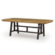 Dani Dining Table | 84-120" Extendable Leafs | Oak Brown and Black