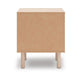 Rox Nighstand | 1 Floral Pattern Drawer Front and USB Port | Oak Brown
