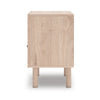 Rox Nighstand | 1 Floral Pattern Drawer Front and USB Port | Oak Brown