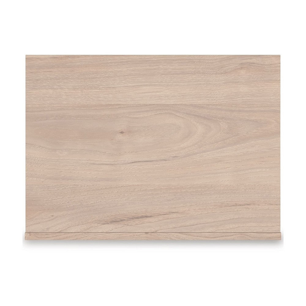 Rox Nighstand | 1 Floral Pattern Drawer Front and USB Port | Oak Brown