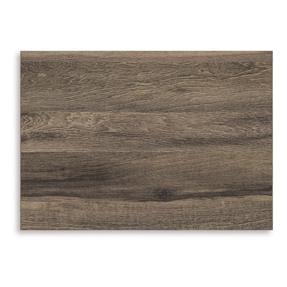 Eli Nighstand | 1 Drawer with Gunmetal Pull | Open Cubby | Rustic Brown